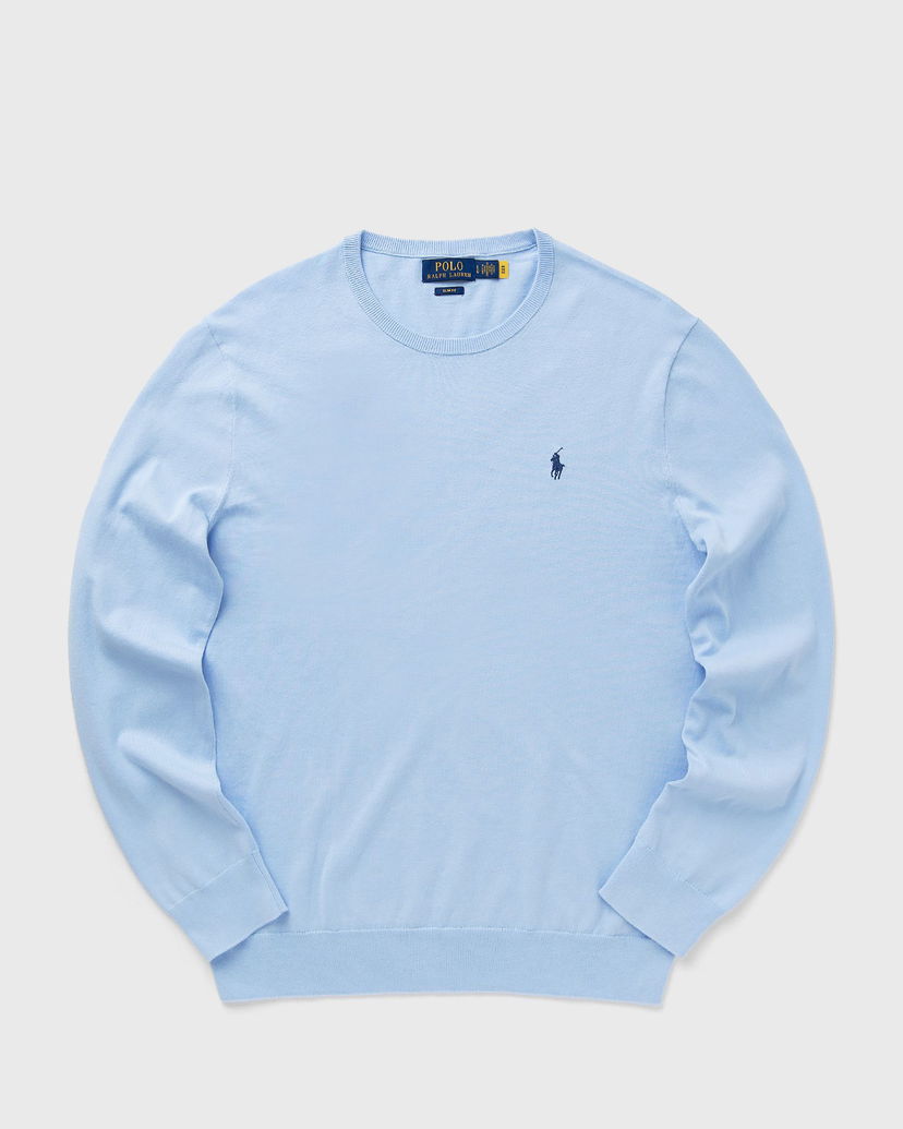 Pleteni pulover Polo by Ralph Lauren Ralph Lauren Slim Fit Crewneck Pullover Sweater XXL Modra | 710890558507