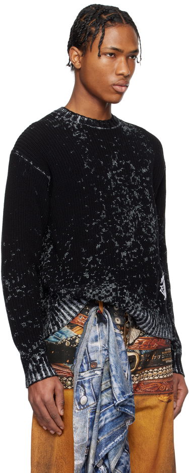 Pleteni pulover Acne Studios Patch Sweater Modra | B60322-, 1