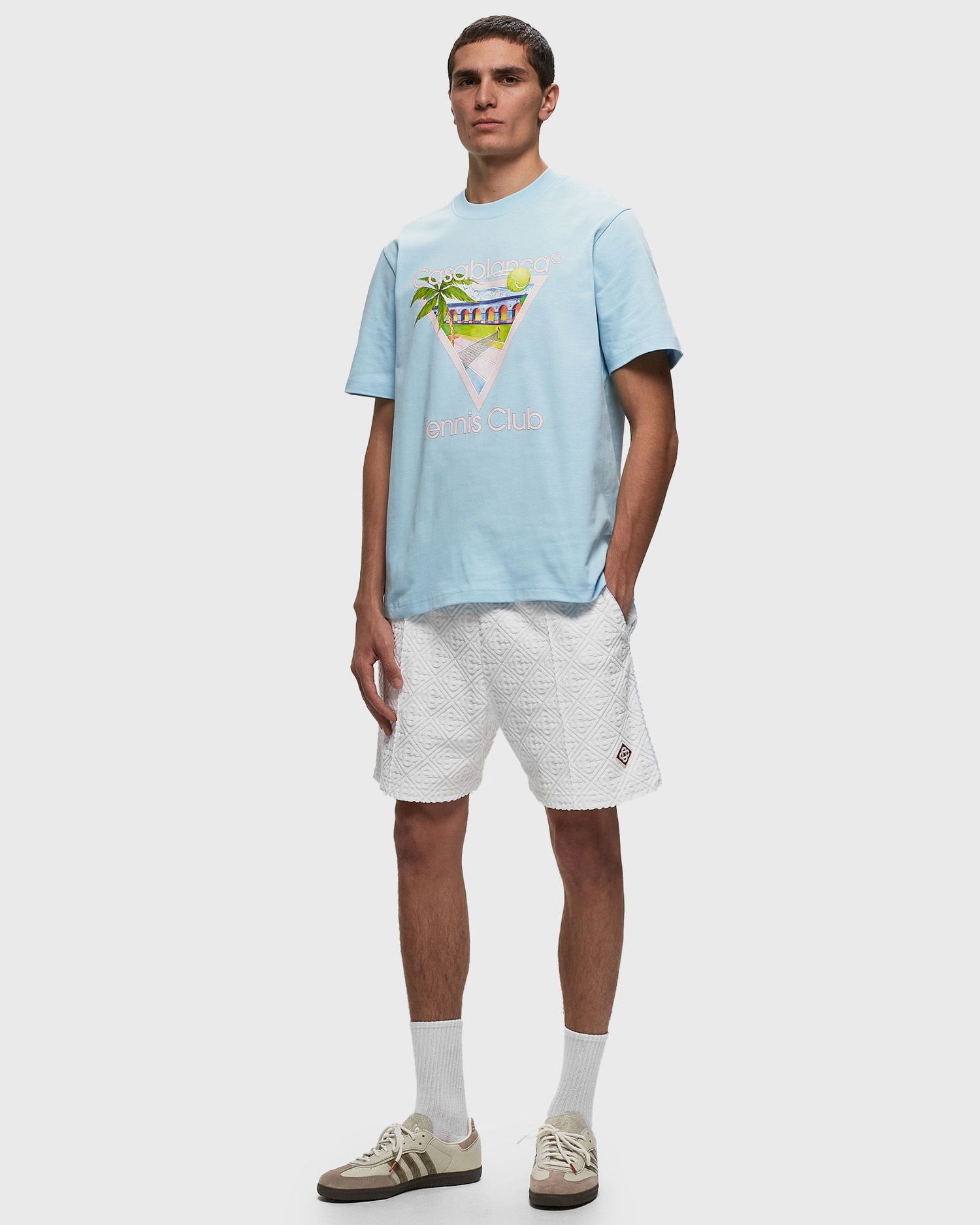 Kratke hlače Casablanca Monogram Shorts Bela | MPS24-JTR-113-01, 1