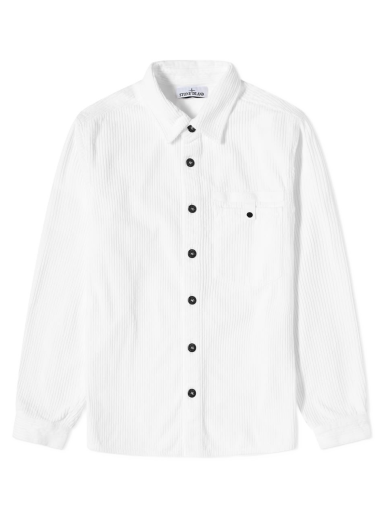 Srajce Stone Island Cord Overshirt Bela | 771511811-V0001