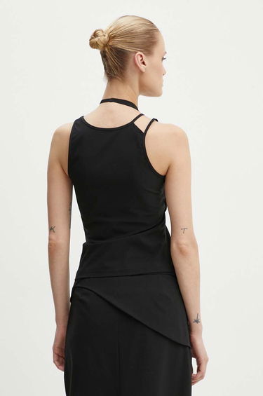 Majica brez rokavov HELIOT EMIL Asymmetrical Tank Top Črna | PREAW24.W.09.121, 2