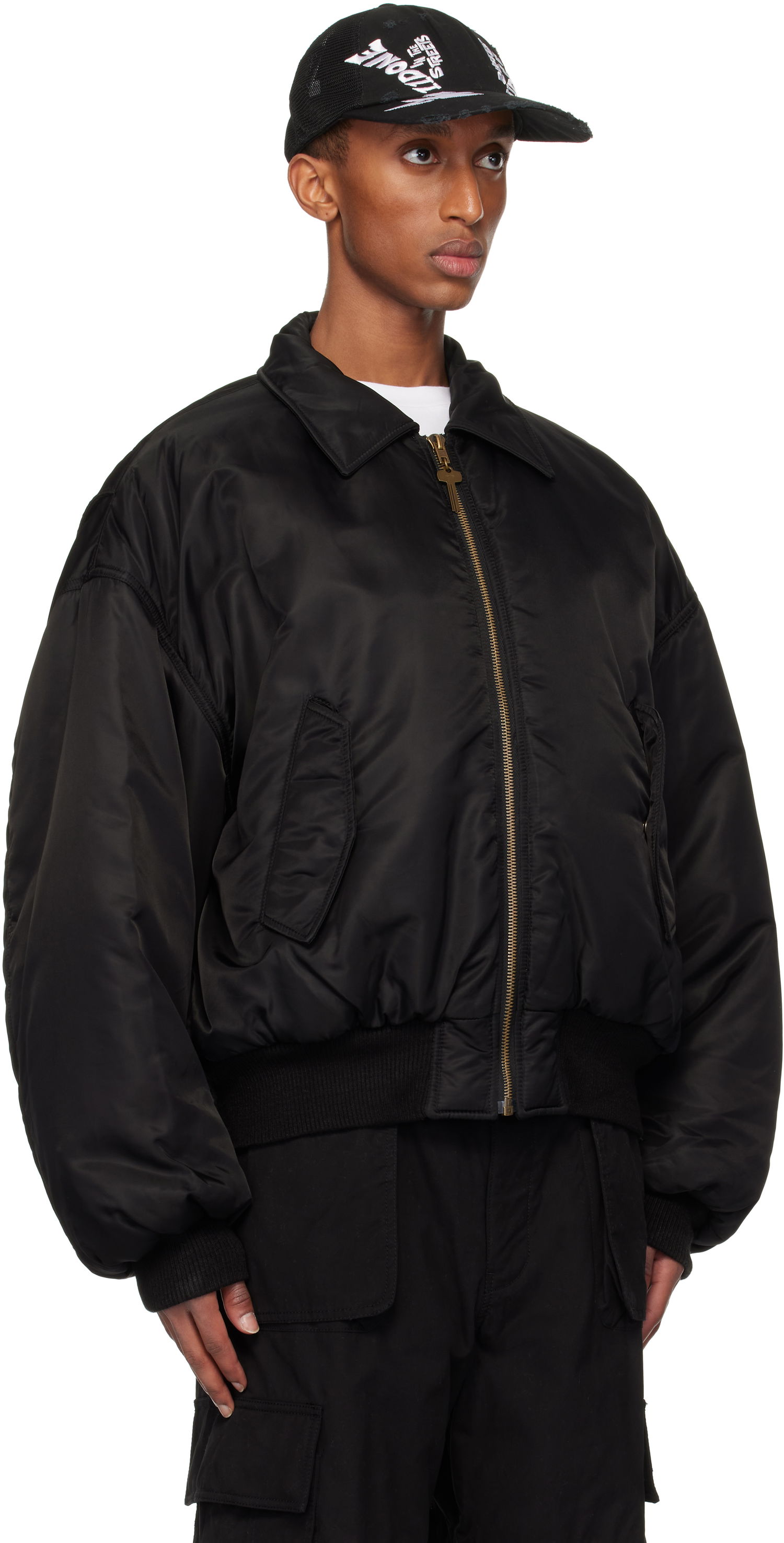Bomber jakna We11done Collar Bomber Jacket Črna | WD-JP3-24-023-U-BK, 1