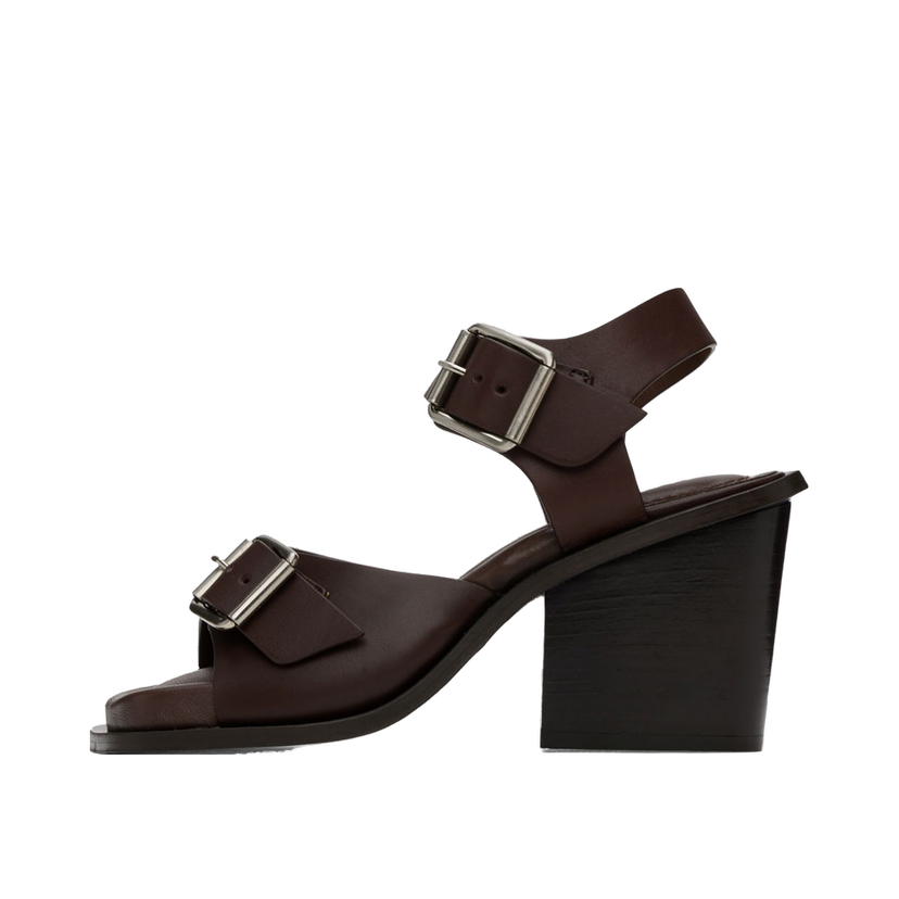 Superge in čevlji LEMAIRE Square Heeled Sandals Rjava | FO0024 LL196
