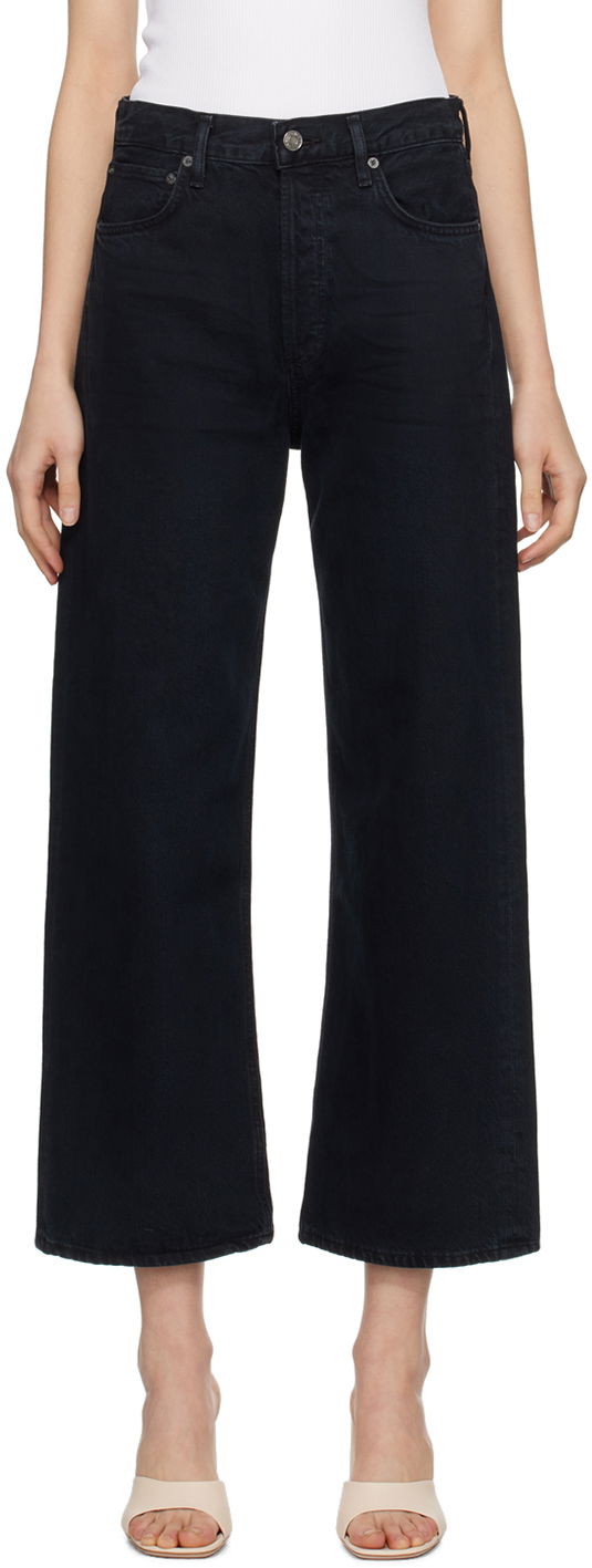 Kavbojke AGOLDE AGOLDE Ren Wide Leg Jeans Črna | A9191-1462