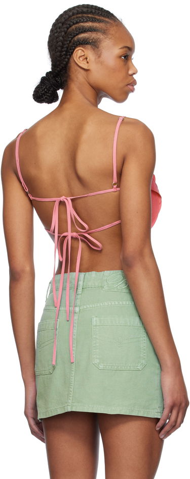Krila Blumarine Blumarine Rose-Effect Cami Top Zelena | P522C360A, 2