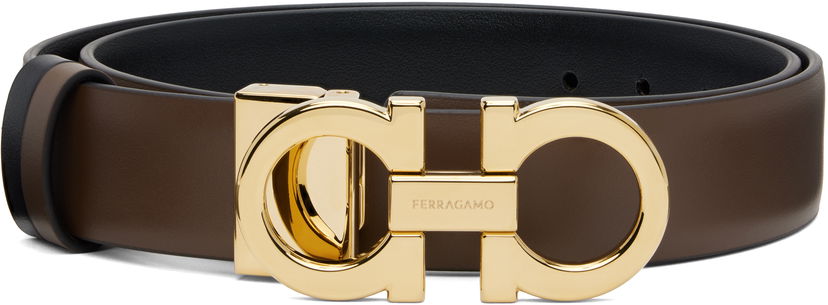 Pasovi FERRAGAMO Ferragamo Gancini Reversible Belt Rjava | 764024