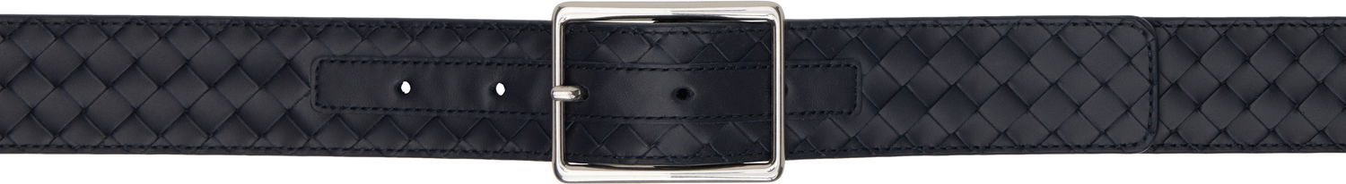 Pasovi Bottega Veneta Bottega Veneta Intrecciato Piccolo Leather Belt Mornarica | 796783V4LQ14028, 0