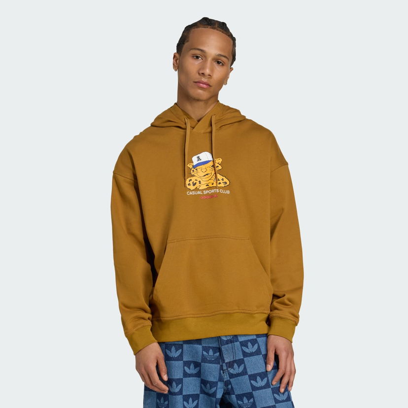 Pulover adidas Performance Wabash Casual Hoodie Rjava | JW0167