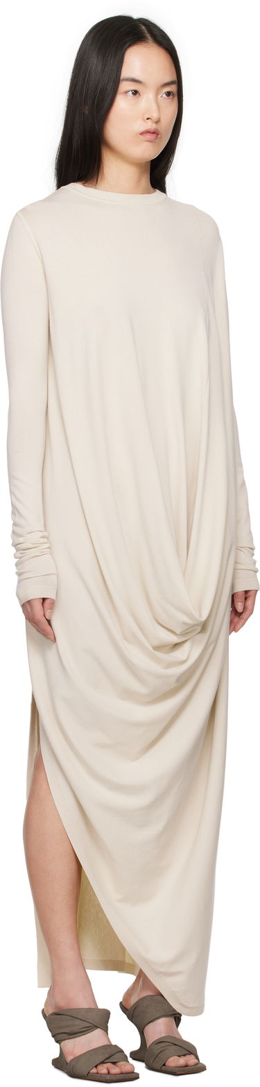 Obleke Rick Owens Rick Owens Hollywood Twisted Midi Dress Bež | RP01E7637 VI, 1
