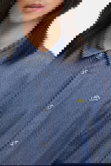 Srajce Lacoste Lacoste Denim Shirt, Regular Fit Modra | CH9084, 3