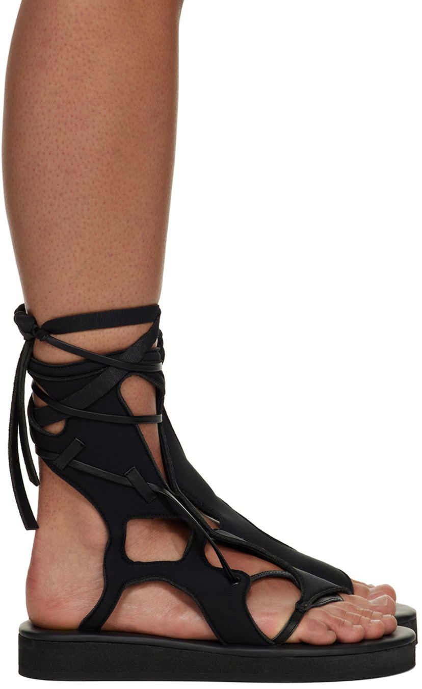 Modni dodatki Ottolinger Ottolinger Strappy Flat Sandals Črna | 3100403