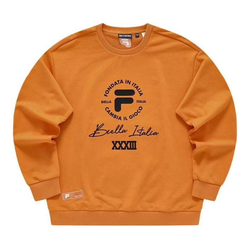 Pulover FILA Fusion Logo Printed Sweater Oranžna | T11M345204F-OR