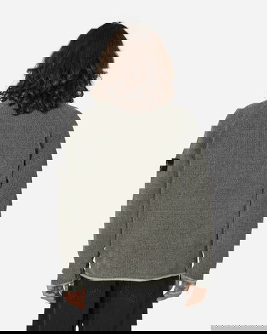 Pleteni pulover Stone Island Cotton Chenille Crewneck Sweater Grey Siva | 8115557A9 V0066, 3