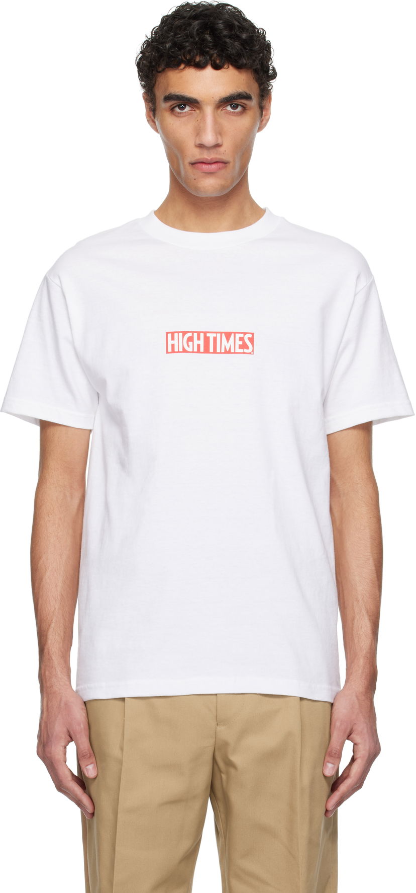 Majica WACKO MARIA WACKO MARIA High Times Edition Crew Neck T-Shirt Bela | HIGHTIMES-WM-TEE06