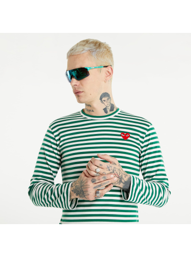 Majica Comme des Garçons PLAY Long Sleeve Tee Zelena | AZT164 green