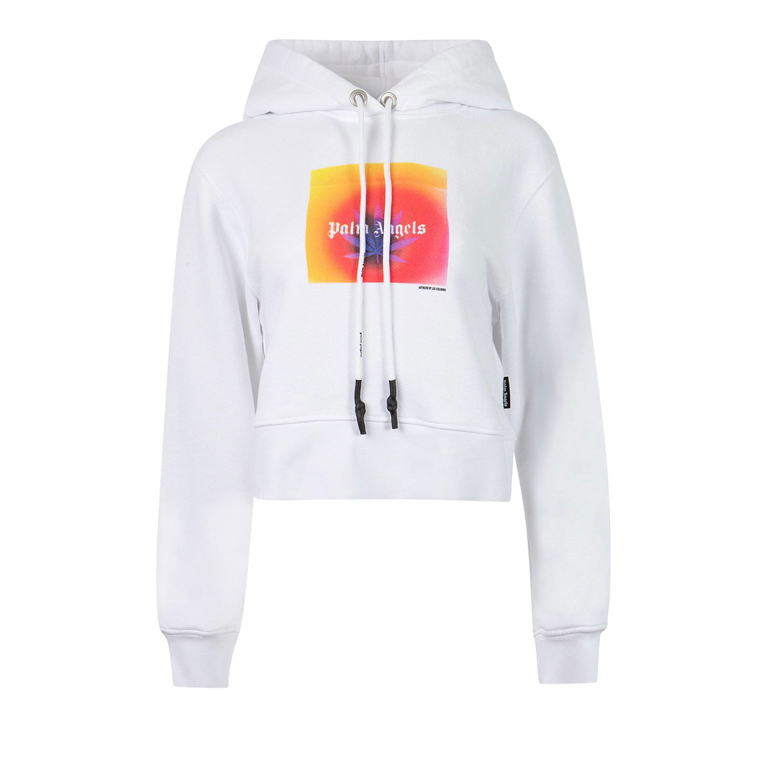 Pulover Palm Angels x The Webster Square Leaf Hoodie Bela | PWBB022G21FLE0070120, 1