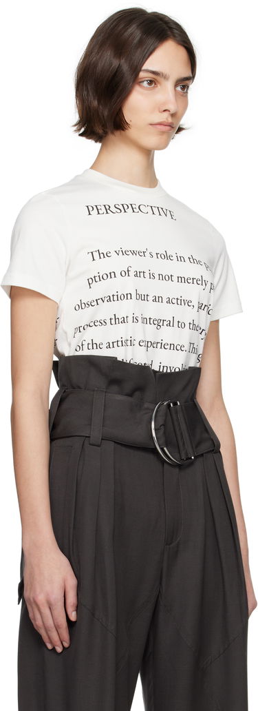 Majica JW Anderson JW Anderson Text Print T-Shirt Bela | JT0294-PG1510, 1