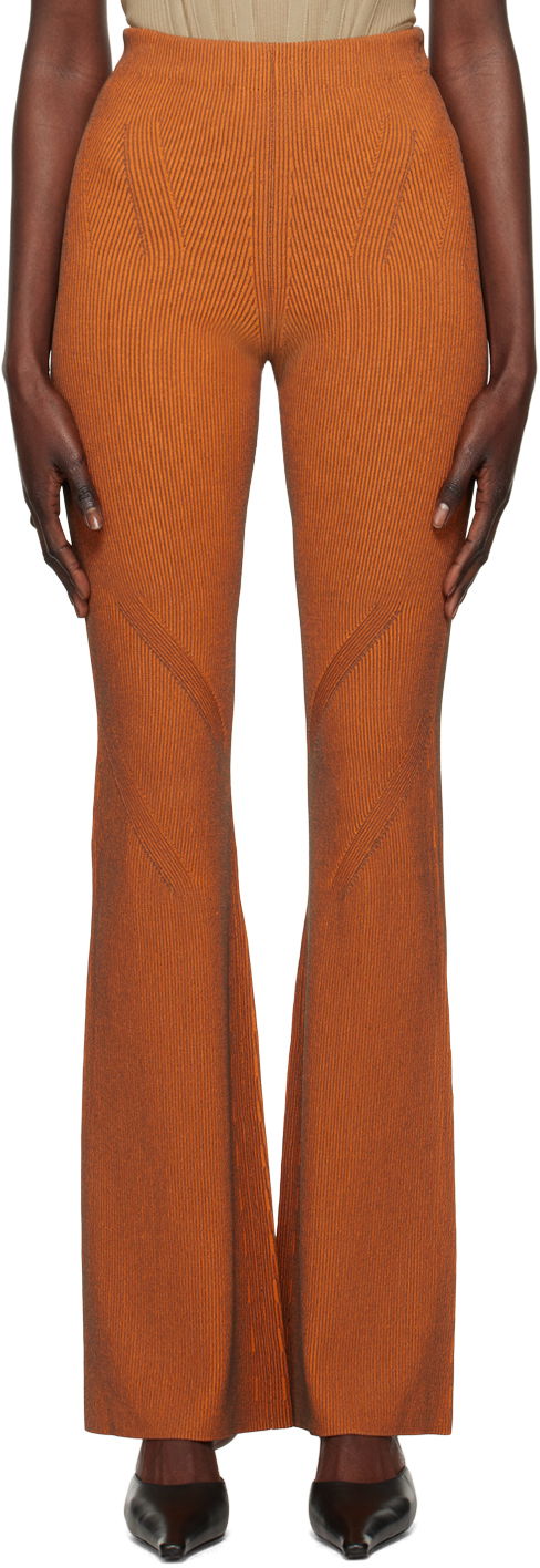 Pajkice Dion Lee Angled Knit Trousers Oranžna | C7154R23