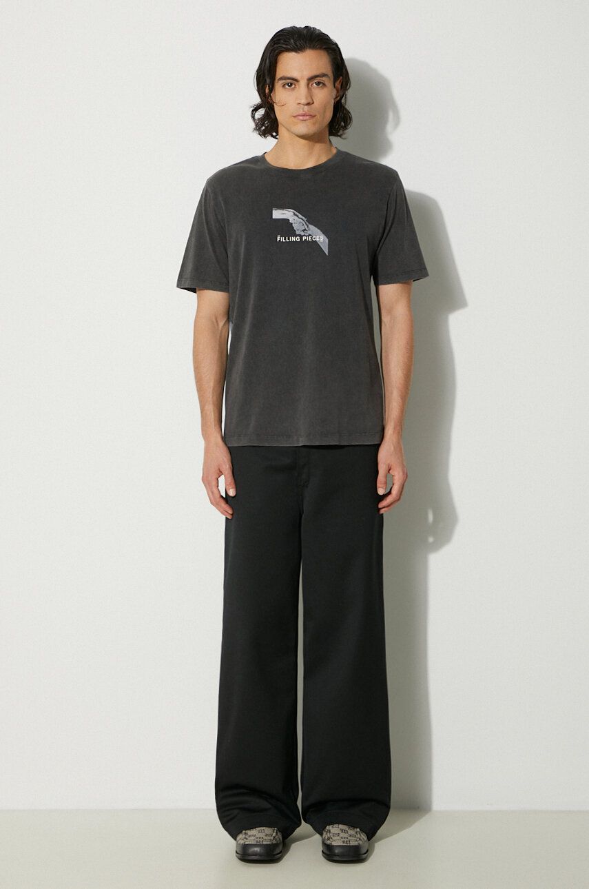 Majica Filling Pieces Handshake Vintage T-Shirt With Print Siva | 74413631284, 1