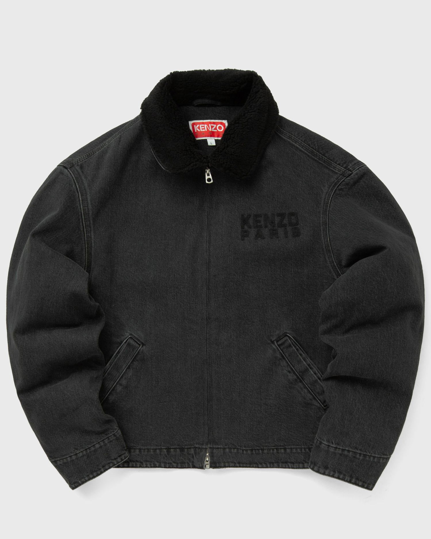 Jakna KENZO Kenzo Utility Denim Jacket with Faux Fur Collar Črna | FF65DB1056C4.BT, 0