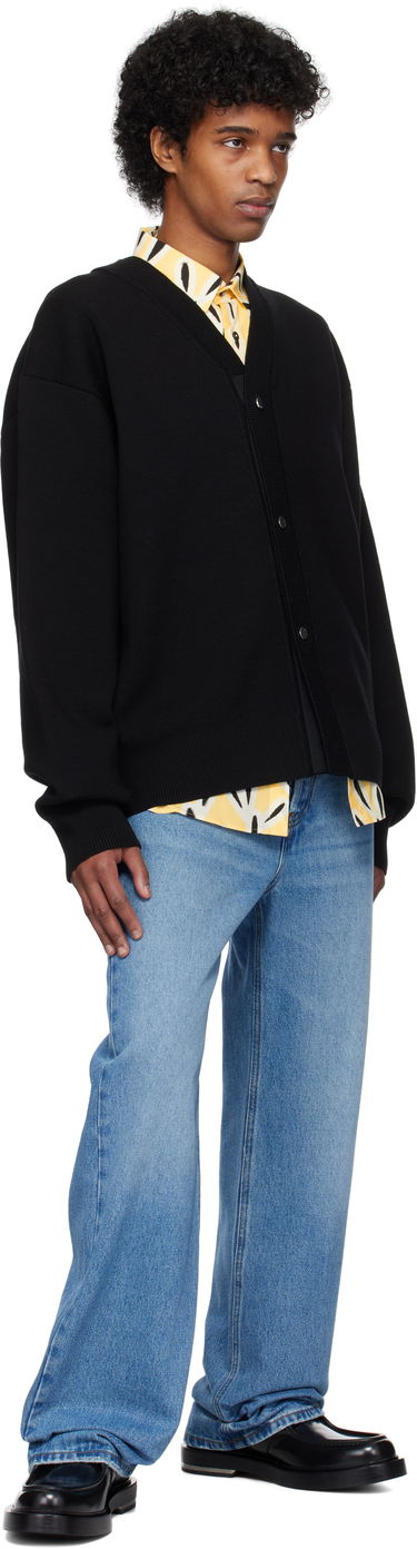 Pleteni pulover Jacquemus Black Les Classiques 'Le cardigan boutonné' Cardigan Črna | 24H246KN292-2359, 3