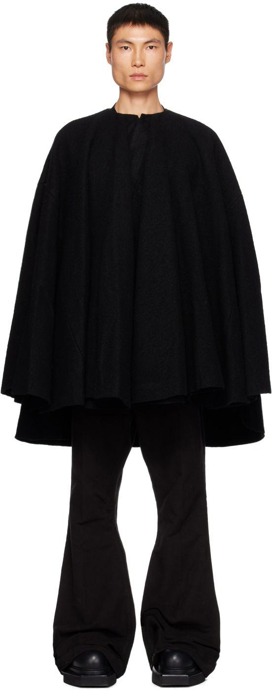 Jakna Rick Owens Circle Cape Jacket Črna | RR02C7918 WFN, 0