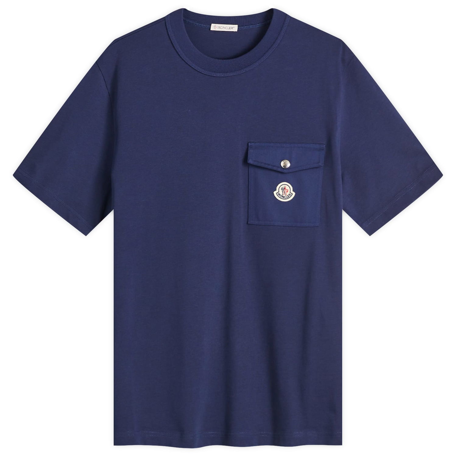 Majica Moncler Moncler Heavy Cotton Pocket Tee, Size Small Mornarica | 8C000-32-89AVF-7A9, 1
