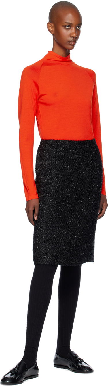 Pleteni pulover The Row The Row Honna Turtleneck Top Rdeča | 8295-Y590, 4