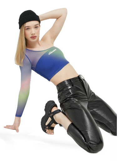 Krop-top Ellesse Crop Top Mornarica | SGR17958