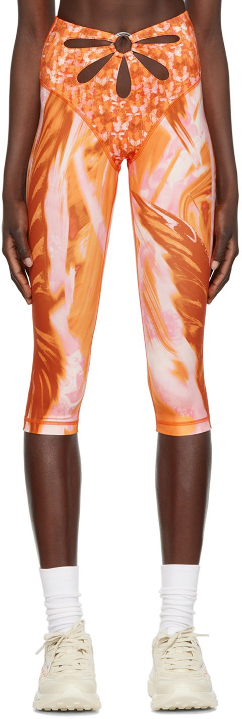 Pajkice Collina Strada Collina Strada Sport Cutout Leggings Oranžna | XX6404