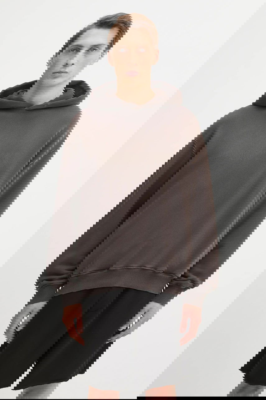 Pulover Helmut Lang Helmut Lang Hooded Sweatshirt Rjava | P05HM502, 0