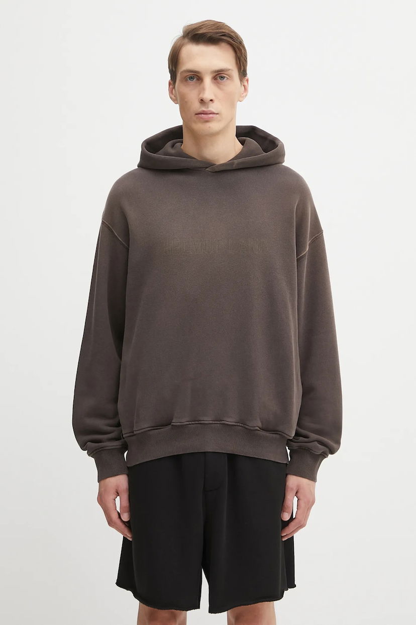 Pulover Helmut Lang Helmut Lang Hooded Sweatshirt Rjava | P05HM502