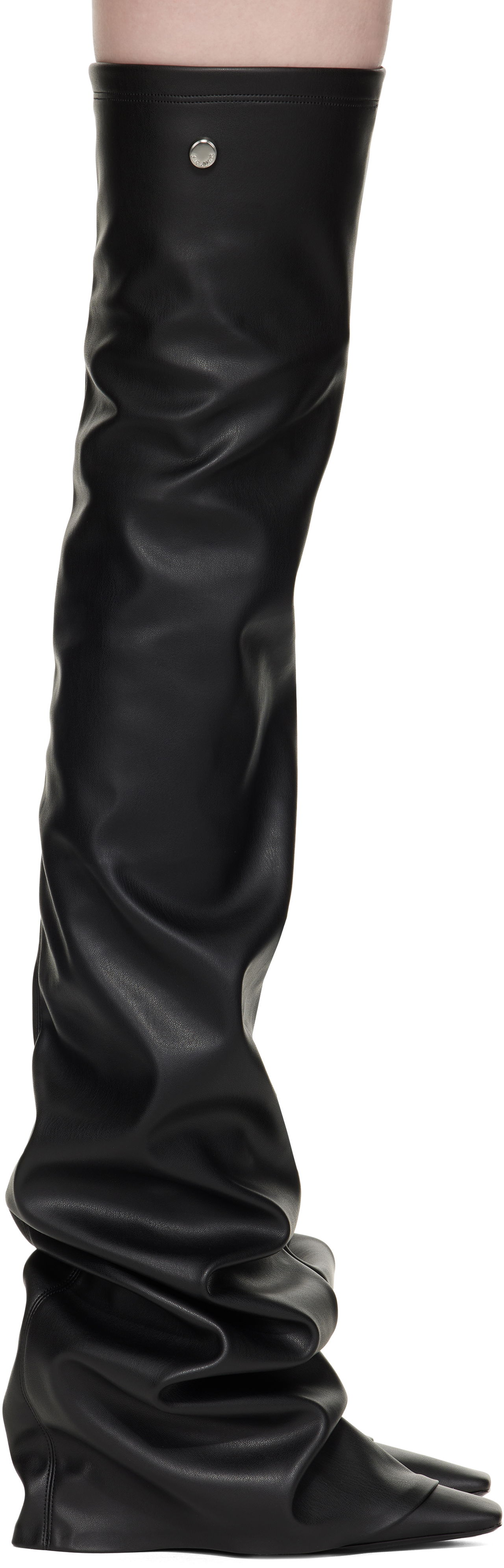 Oblačila The Attico Attico Robin Thigh-High Boots Črna | 250WSH00872 PUR003AA, 0