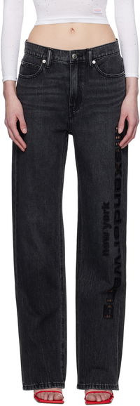 Alexander Wang EZ Cut-Out Logo Jeans