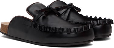 Modni dodatki JW Anderson JW Anderson Ruffle Slip-on Loafers Črna | LF0069-LA0323, 3