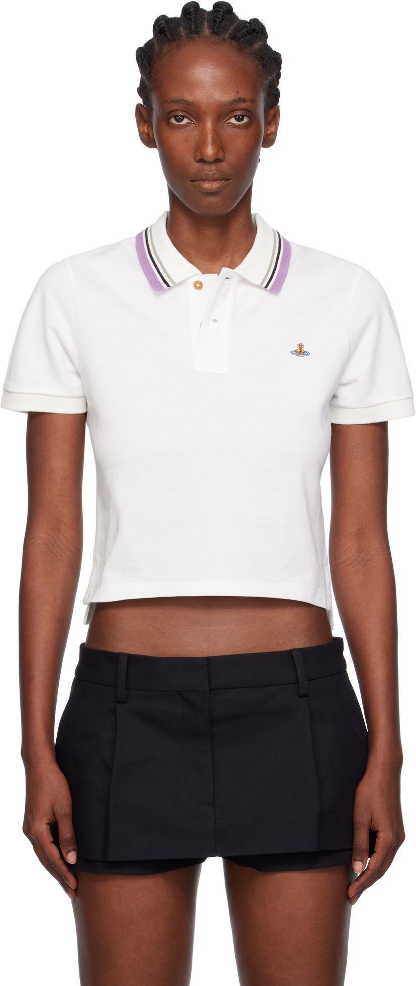Polo majica Vivienne Westwood Vivienne Westwood Mini Classic Polo Bela | 1H010003-J0009-