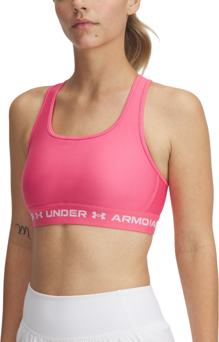 Modrček Under Armour Crossback Mid Sports Bra Roza | 1361034-672