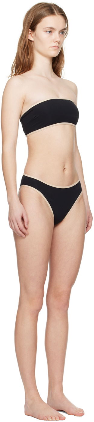 Kopalke TOTEME Edge Bandeau Bikini Top Črna | 241-WSW1041/WSW1040-FB0097, 1