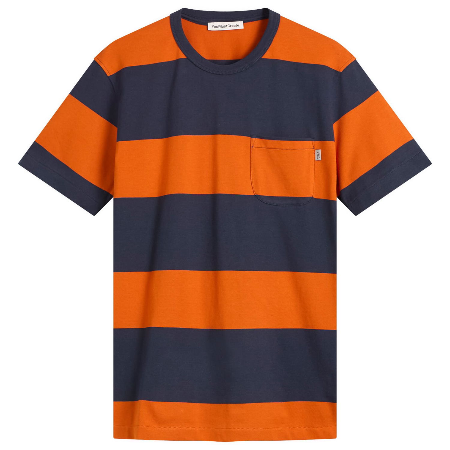 Majica YMC YMC Wild Ones Block Stripe T-Shirt Oranžna | P6ZAM-40, 1