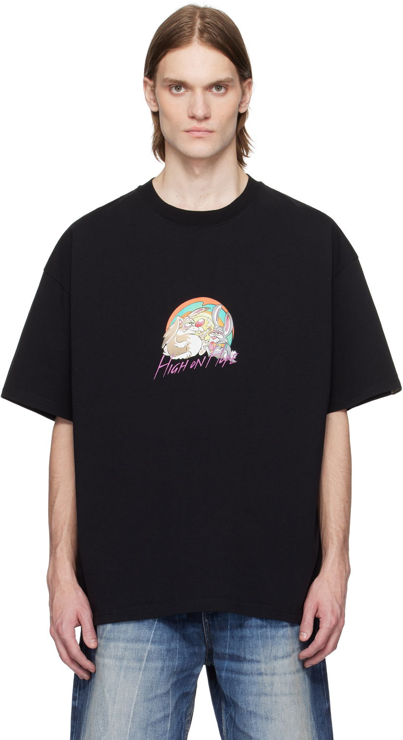 Majica Martine Rose Martine Rose Oversized Graphic T-Shirt Črna | 621JE03001H
