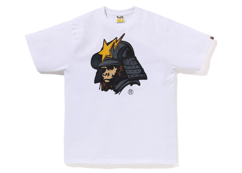 Majica BAPE General Kabuto Tee Bela | 1J20-110-018, 0