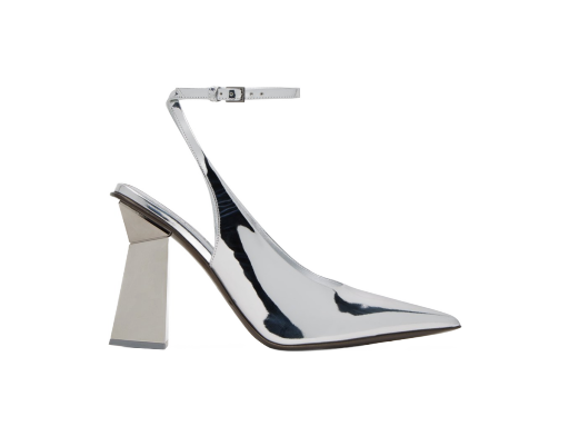 Superge in čevlji Valentino Garavani Silver One Stud Hyper Heels Kovinski | 3W0S0HV8BYZ
