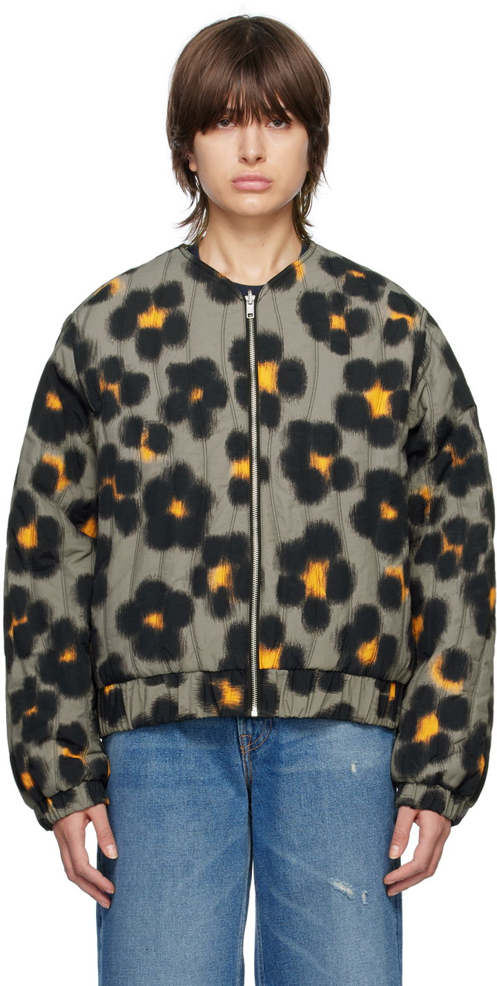 Bomber jakna KENZO Paris Hana Leopard Reversible Bomber Črna | FD55BL1329ND, 0