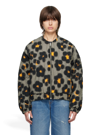 Bomber jakna KENZO Paris Hana Leopard Reversible Bomber Črna | FD55BL1329ND
