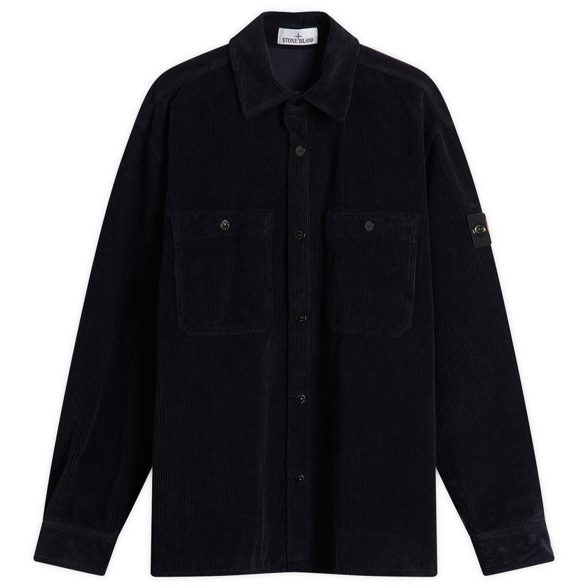 Srajce Stone Island Corduroy Overshirt, Size Large Mornarica | K2S151200012-V0020
