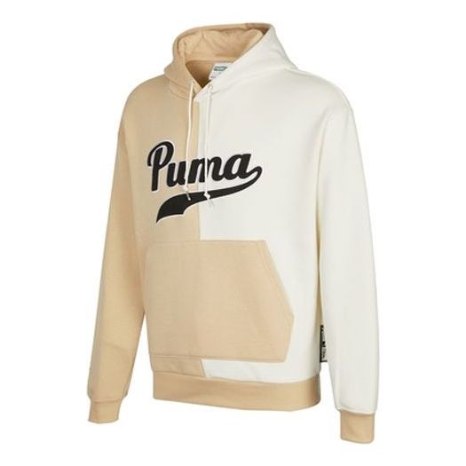Pulover Puma Colorblock Fleece Hoodie Bež | 534381-20
