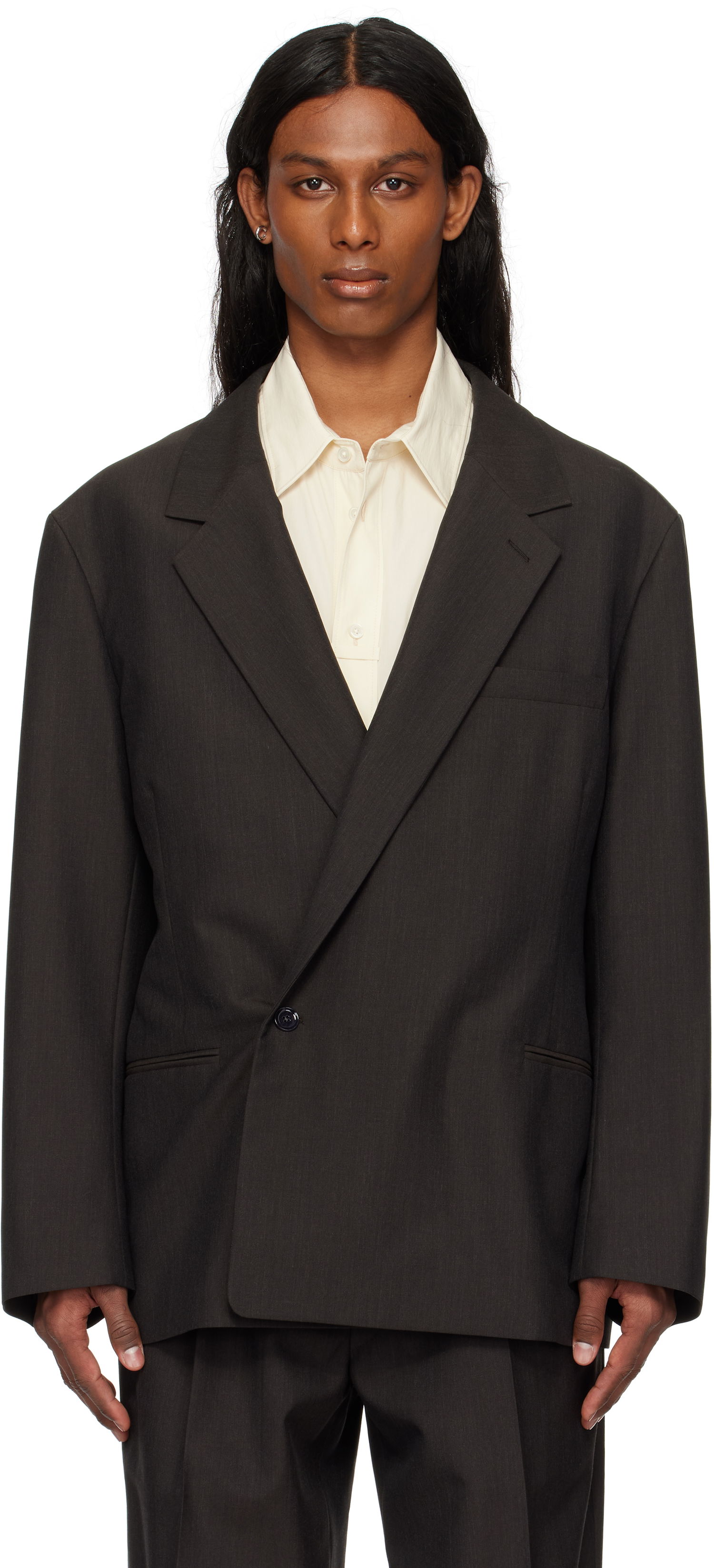 Jakna LEMAIRE Lemaire Soft Double Breasted Blazer Črna | JA1063 LF414, 0