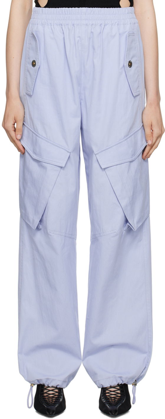 Cargo hlače Dion Lee Elasicized Cargo Trousers Modra | C2150P23