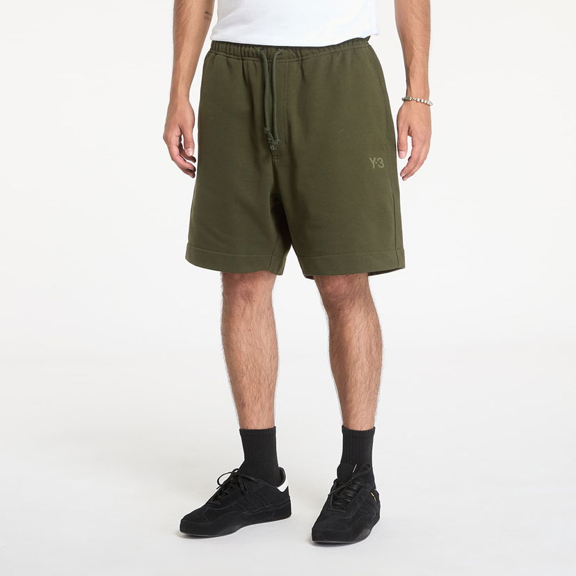 Kratke hlače Y-3 Brushed Terry Shorts Night Cargo Zelena | JJ4397