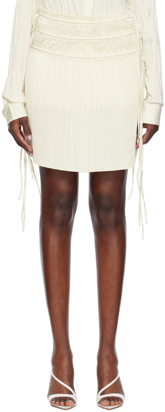 Krila Helmut Lang Helmut Lang Pleated Miniskirt Bela | O02HW302